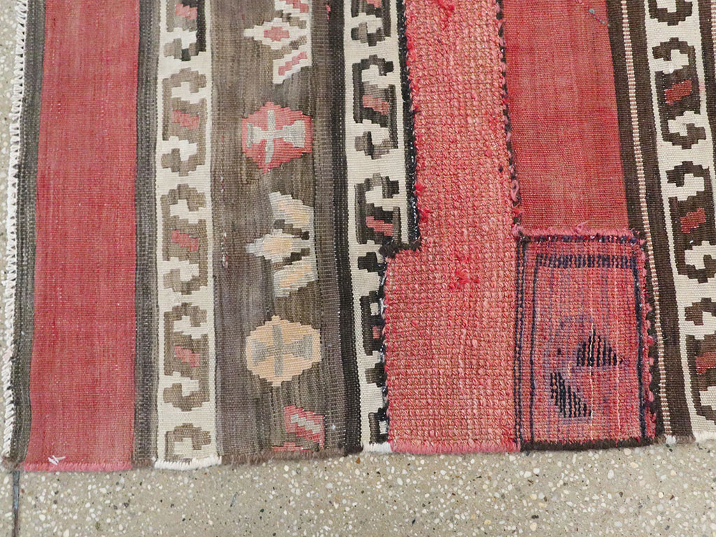 Vintage Persian Flatweave Kilim Throw Rug, No.28043 - Gss