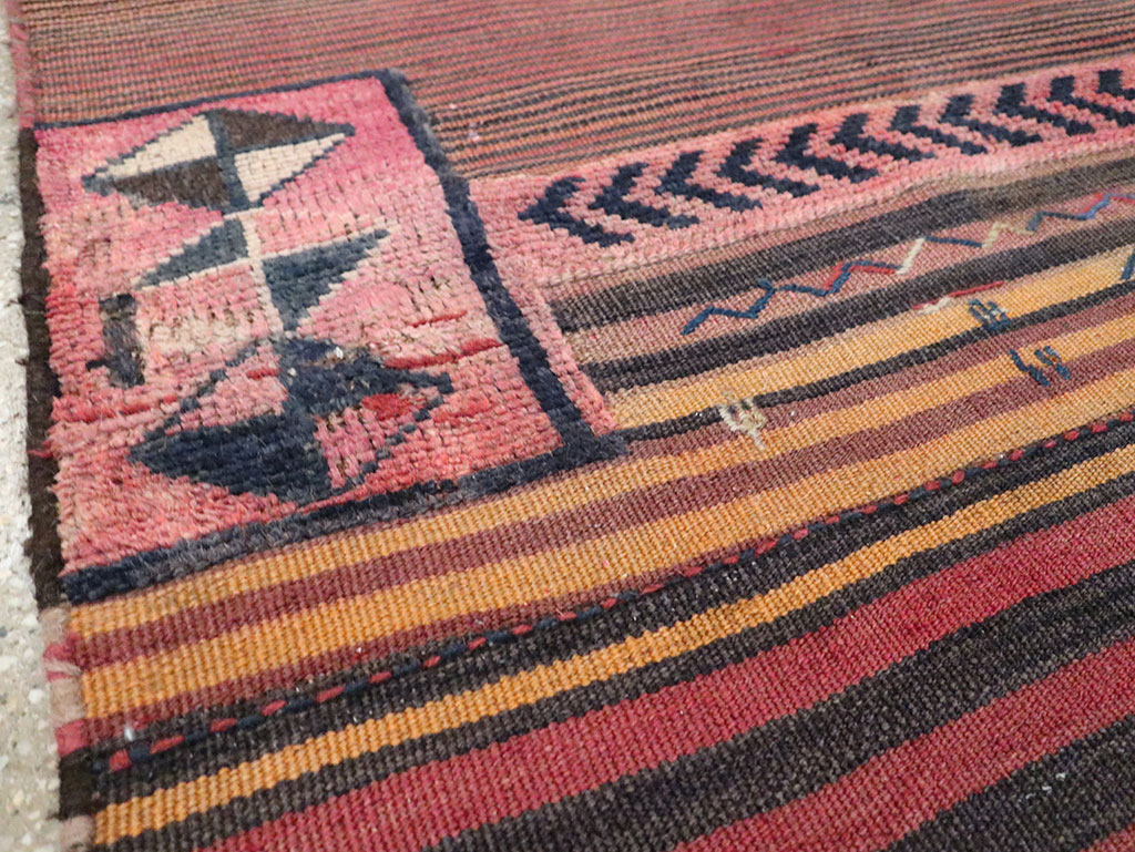 Vintage Persian Flatweave Kilim Throw Rug, No.28046 - Gss