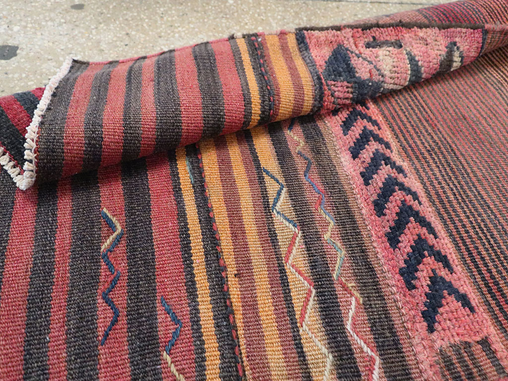 Vintage Persian Chaharmahal Bakhtiari Tacheh Flatweave Kilim , No.28046 - Gss