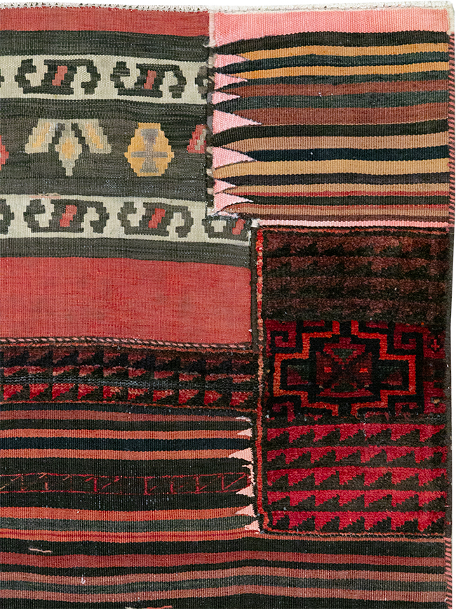 Vintage Persian Flatweave Kilim Rug, No.28047 - Gss