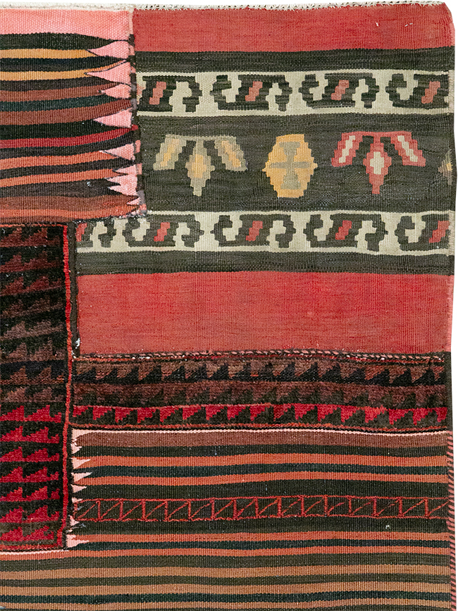 Vintage Persian Flatweave Kilim Rug, No.28047 - Gss