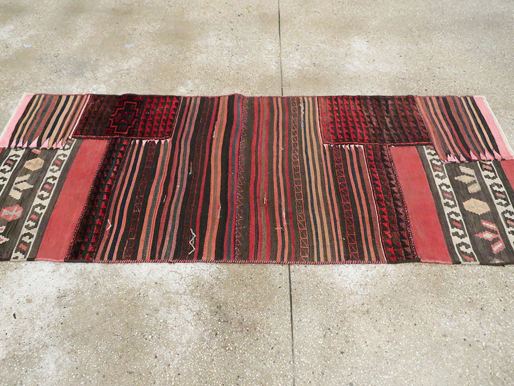 Vintage Persian Flatweave Kilim Rug, No.28047 - Gss