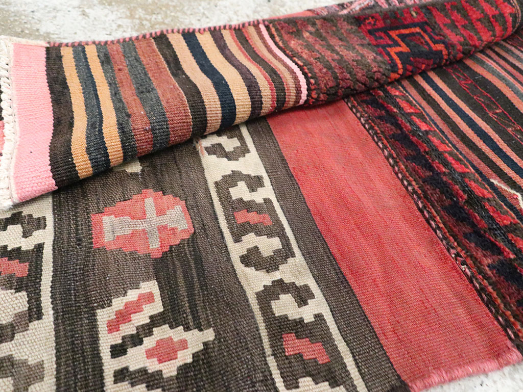 Vintage Persian Flatweave Kilim Rug, No.28047 - Gss