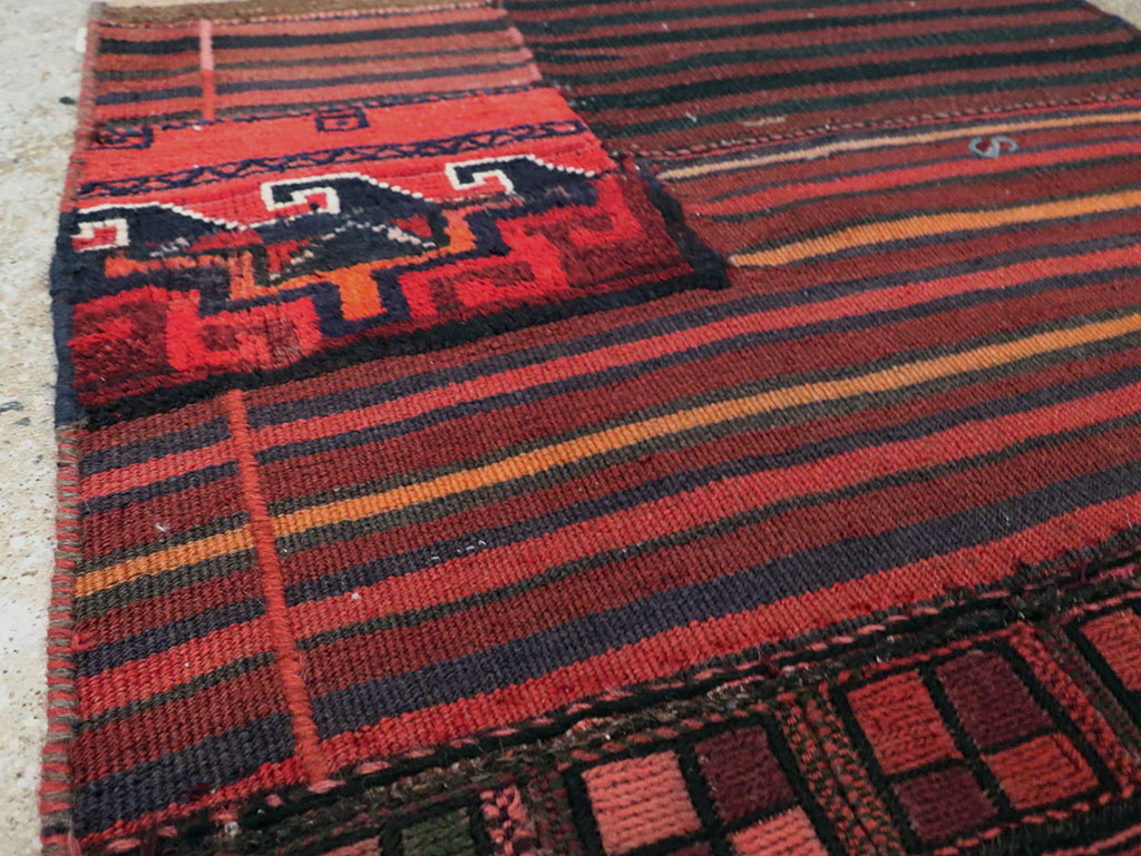 Vintage Persian Flatweave Rug, No.28048 - Gss