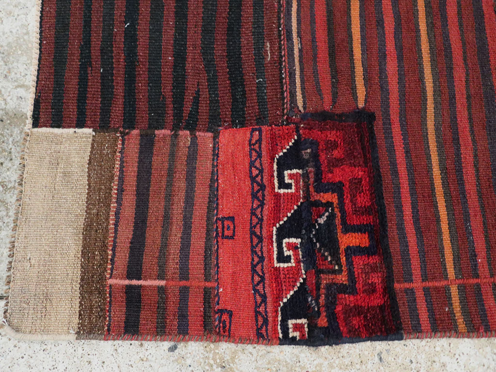 Vintage Persian Chaharmahal Bakhtiari Tacheh Flatweave Kilim , No.28048 - Gss
