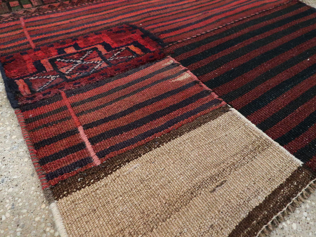 Vintage Persian Chaharmahal Bakhtiari Tacheh Flatweave Kilim , No.28048 - Gss
