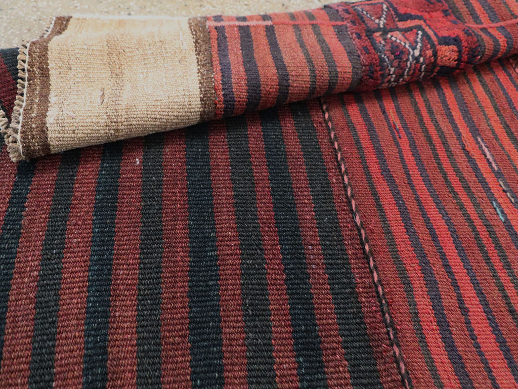 Vintage Persian Chaharmahal Bakhtiari Tacheh Flatweave Kilim , No.28048 - Gss