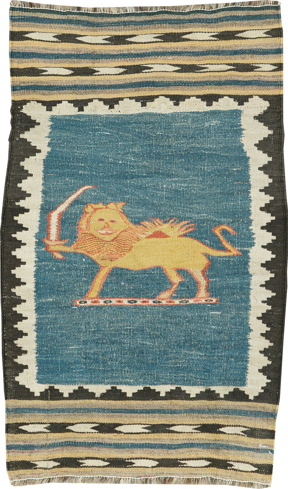 Vintage Persian Pictorial Kilim, No.28050 - Gss