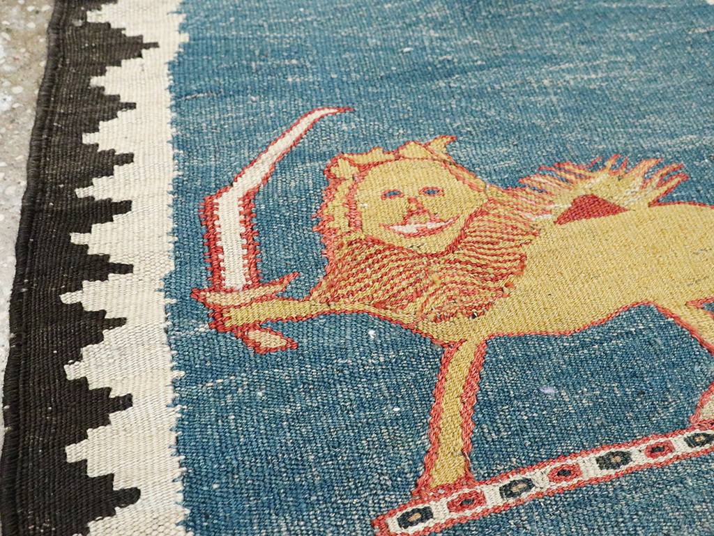 Vintage Persian Pictorial Kilim, No.28050 - Gss