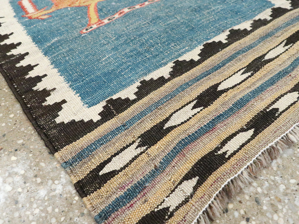 Vintage Persian Pictorial Kilim, No.28050 - Gss