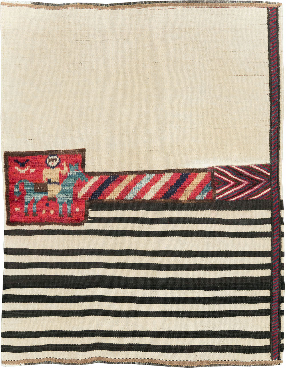 Mid-20th Century Persian Pictorial Kilim, No.28051 - Gss