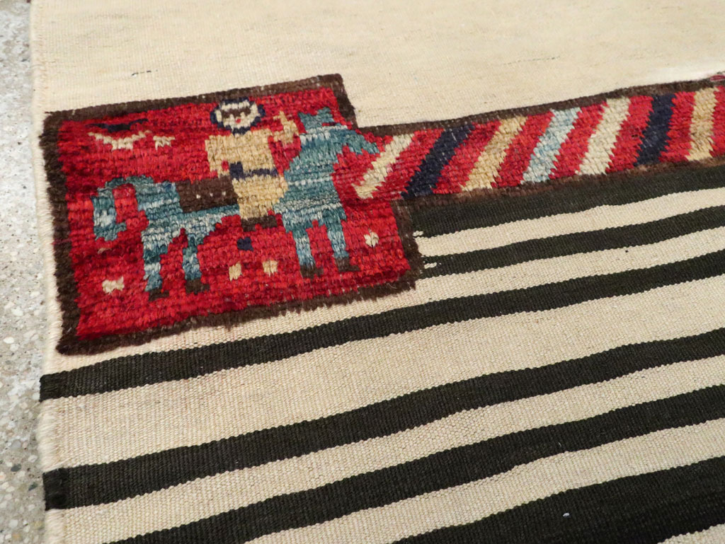 Mid-20th Century Persian Pictorial Kilim, No.28051 - Gss