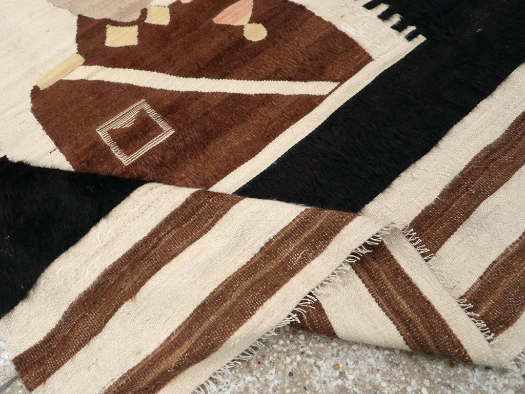 Vintage Pictorial Flatweave, No.28052 - Gss