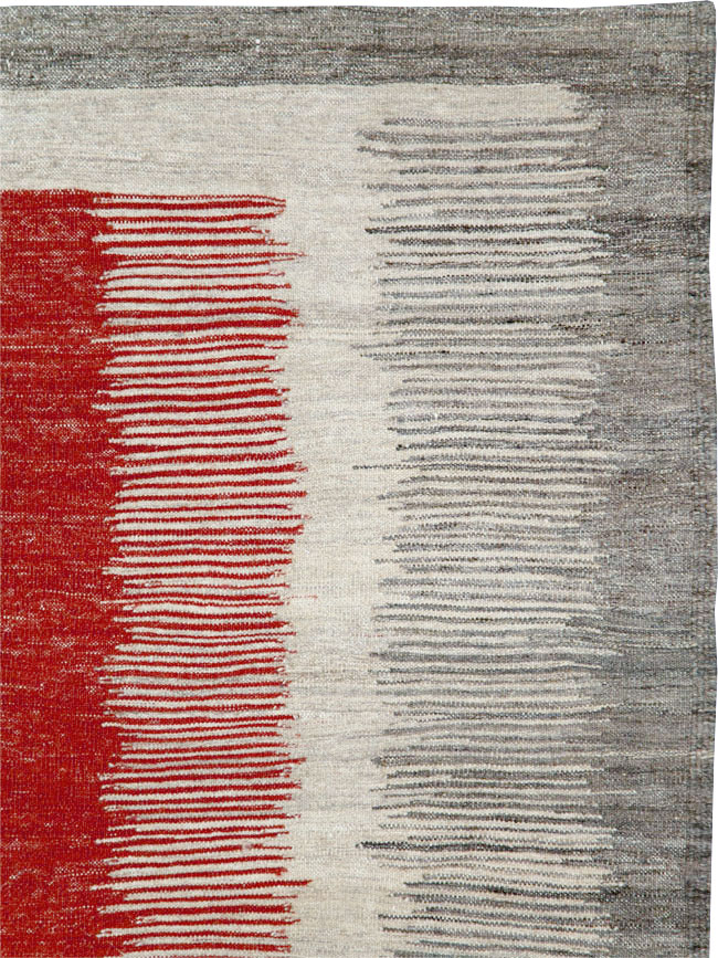 Modern Persian Flatweave Kilim, No.28054 - Gss