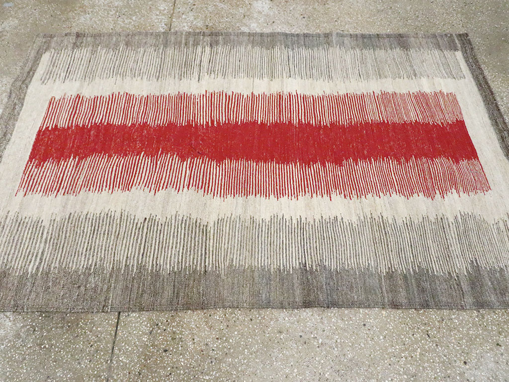 Modern Persian Flatweave Kilim, No.28054 - Gss