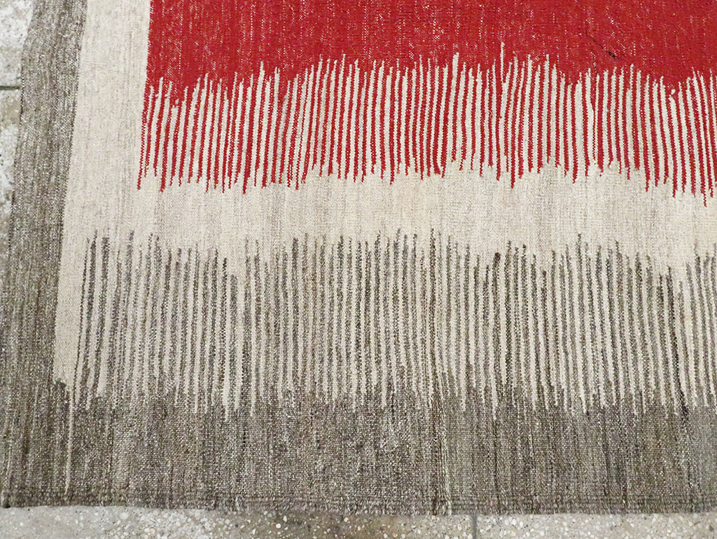 Modern Persian Flatweave Kilim, No.28054 - Gss