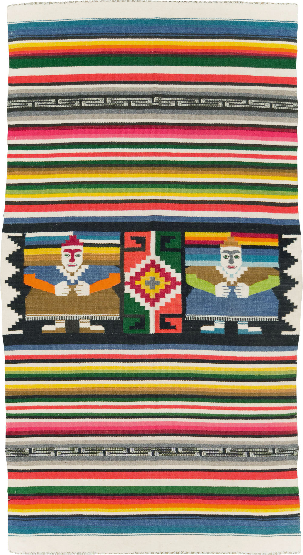 Vintage Persian Pictorial Kilim, No.28055 - Gss