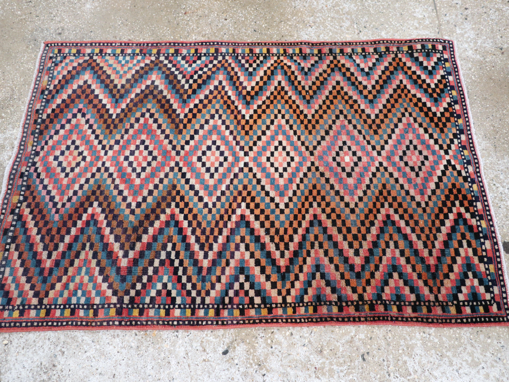 Vintage Persian Mahal Rug, No.28060 - Gss