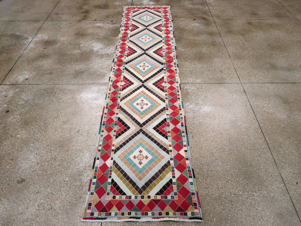 Vintage Persian Mashad Runner, No.28068 - Gss