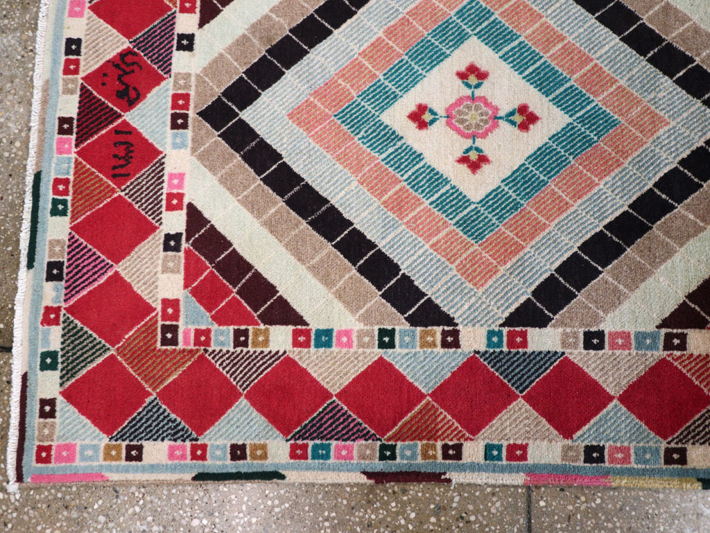 Vintage Persian Mashad Runner, No.28068 - Gss