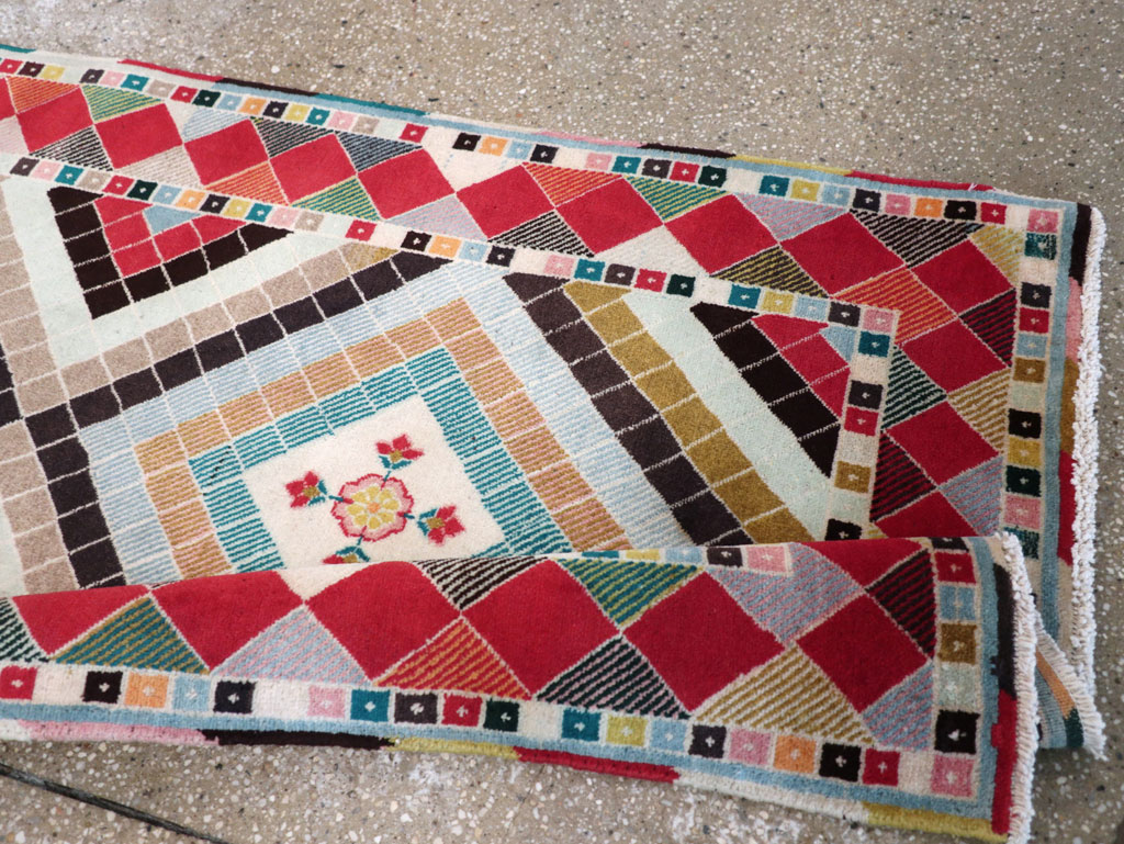 Vintage Persian Mashad Runner, No.28068 - Gss