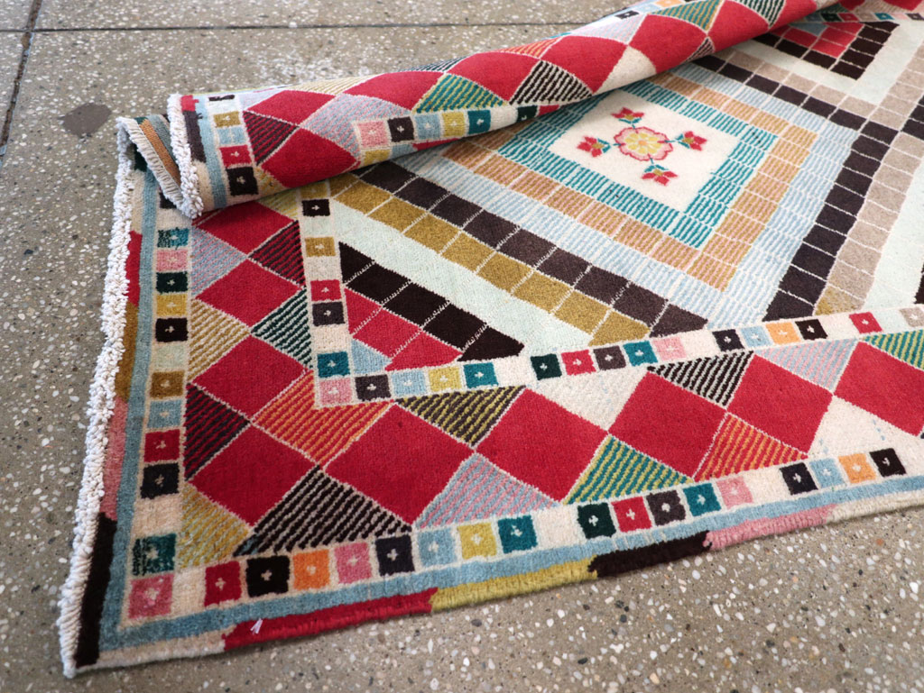 Vintage Persian Mashad Runner, No.28068 - Gss