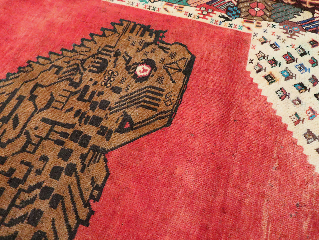 Vintage Pictorial Gabbeh Rug, No.28076 - Gss