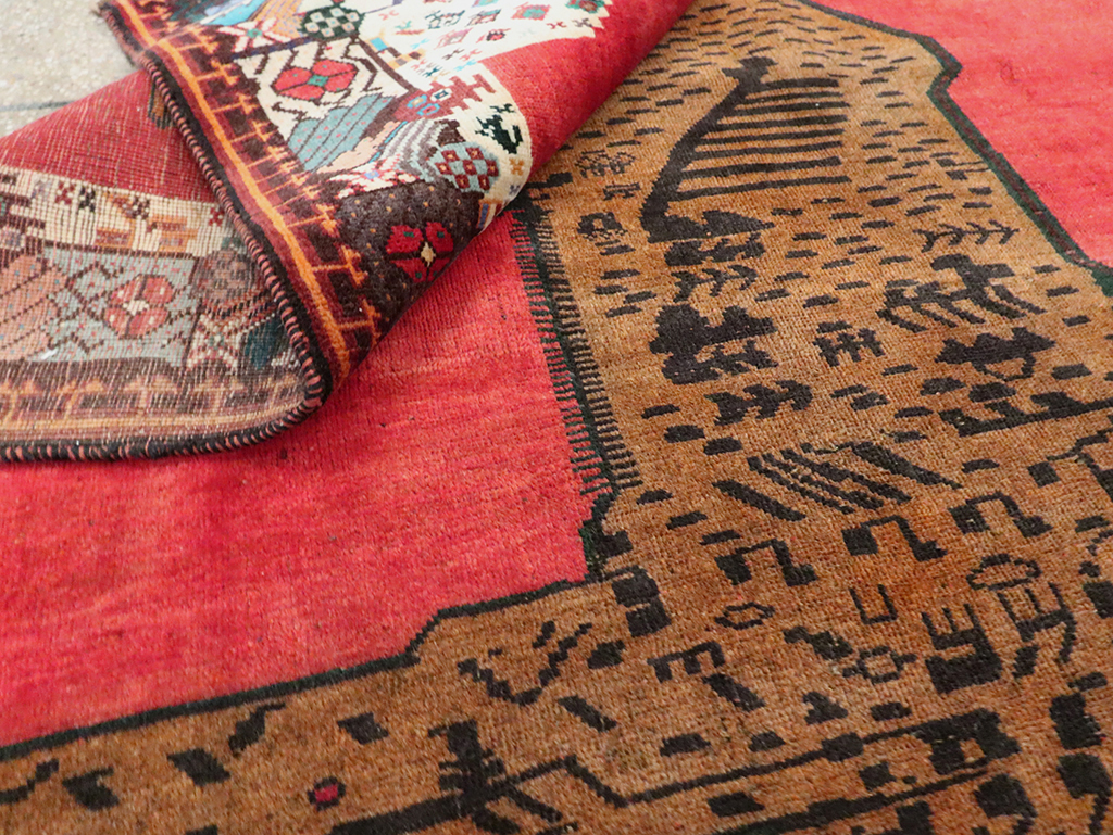 Vintage Pictorial Gabbeh Rug, No.28076 - Gss