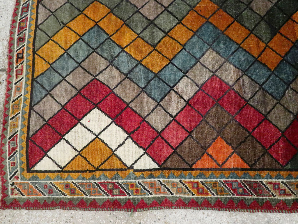 Vintage Persian Gabbeh Rug, No.28077 - Gss