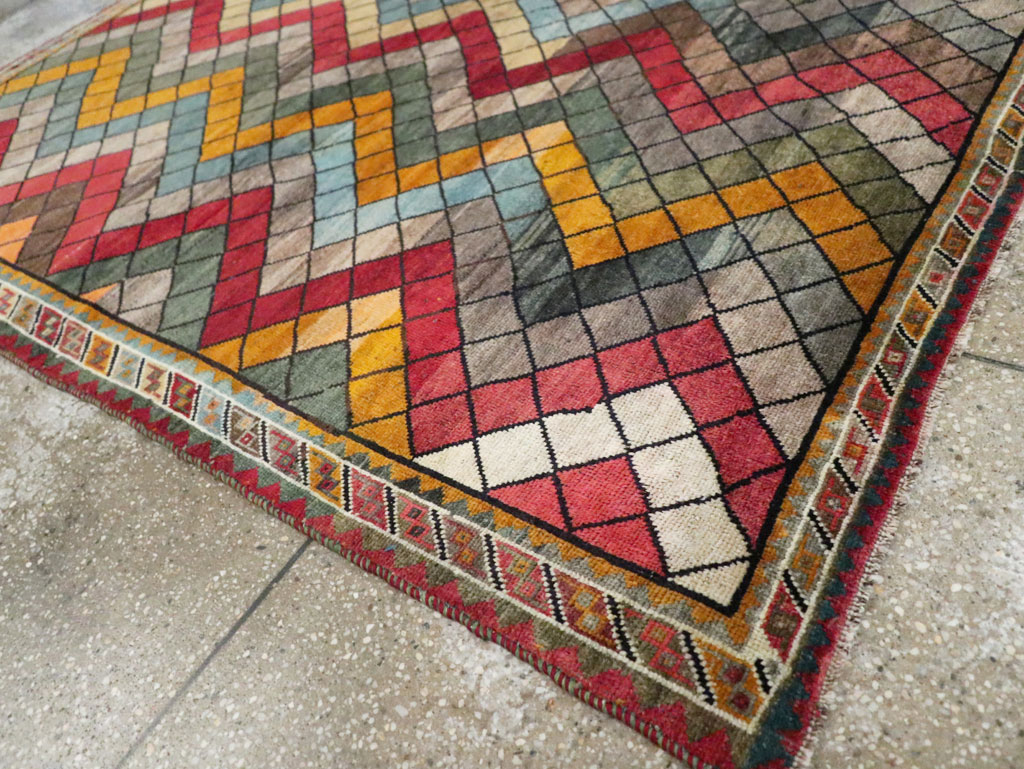 Vintage Persian Gabbeh Rug, No.28077 - Gss