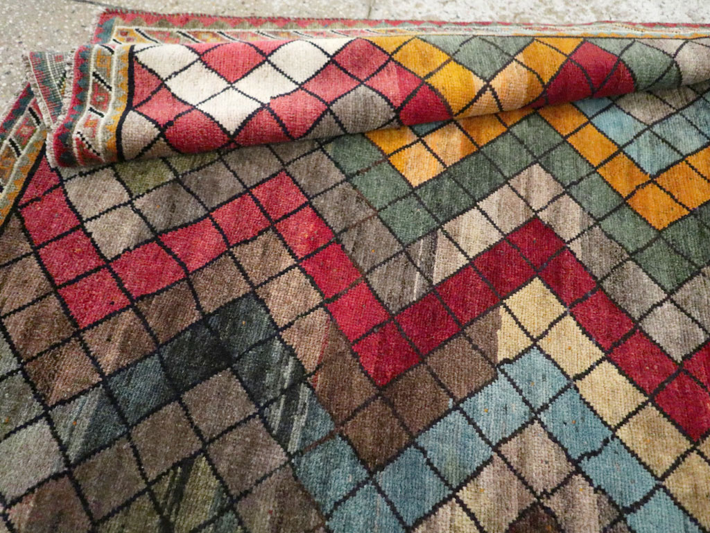 Vintage Persian Gabbeh Rug, No.28077 - Gss