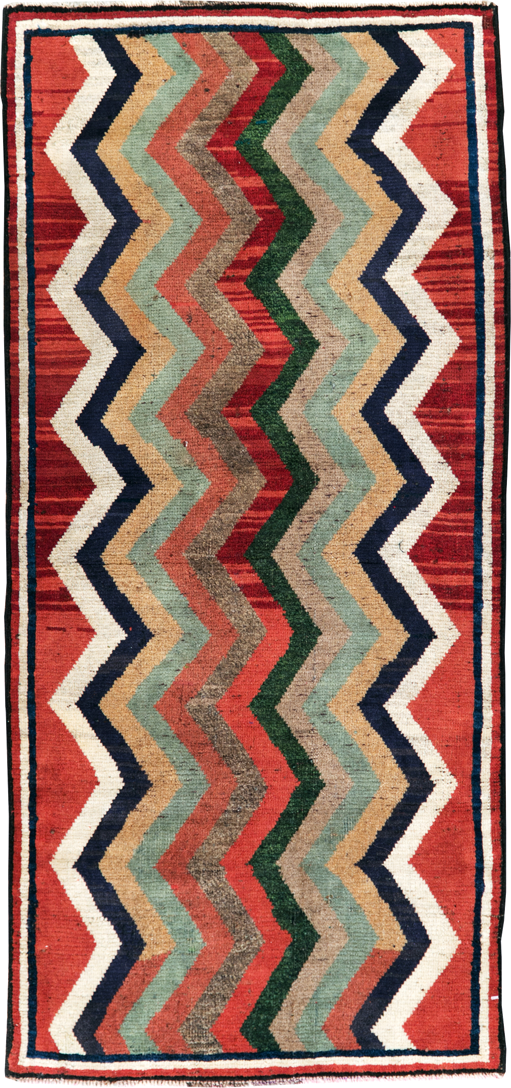 Vintage Persian Gabbeh Throw Rug, No.28083 - Gss