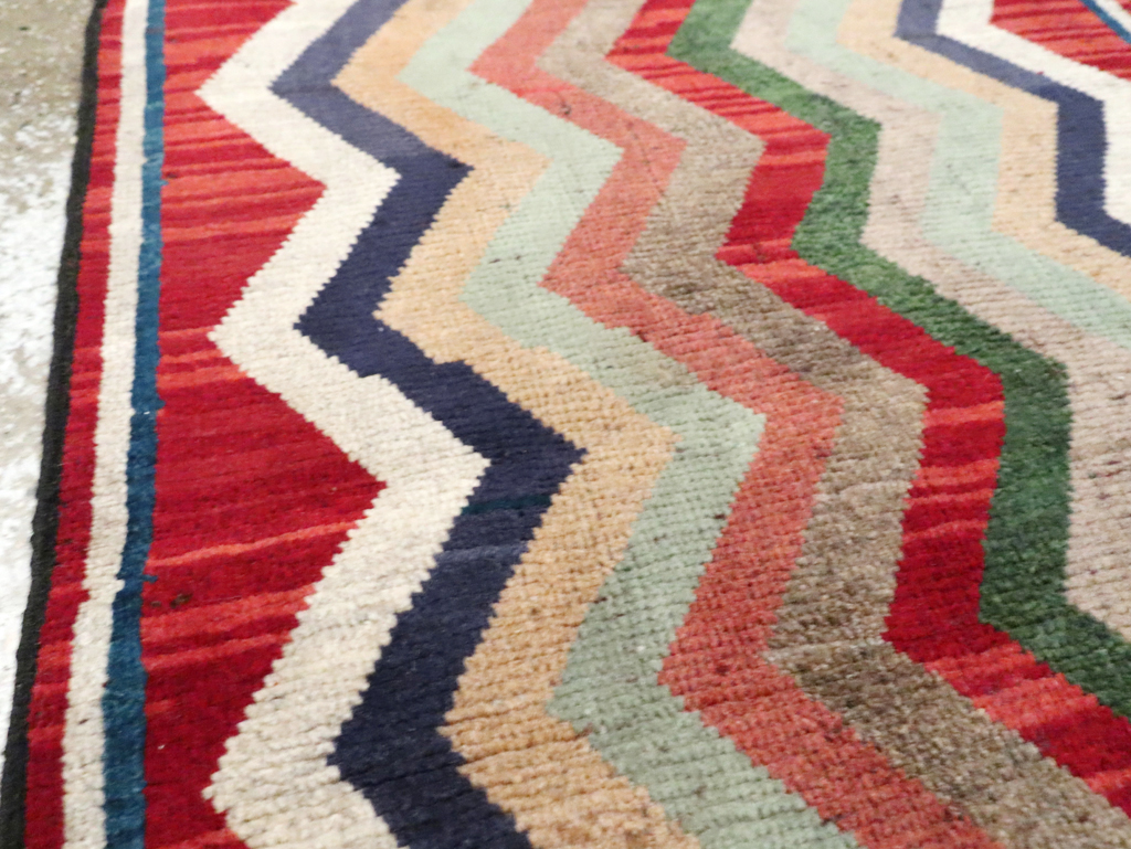 Vintage Persian Gabbeh Throw Rug, No.28083 - Gss