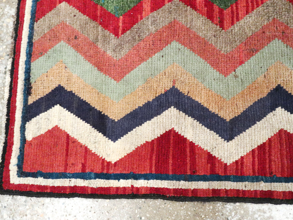 Vintage Persian Gabbeh Throw Rug, No.28083 - Gss