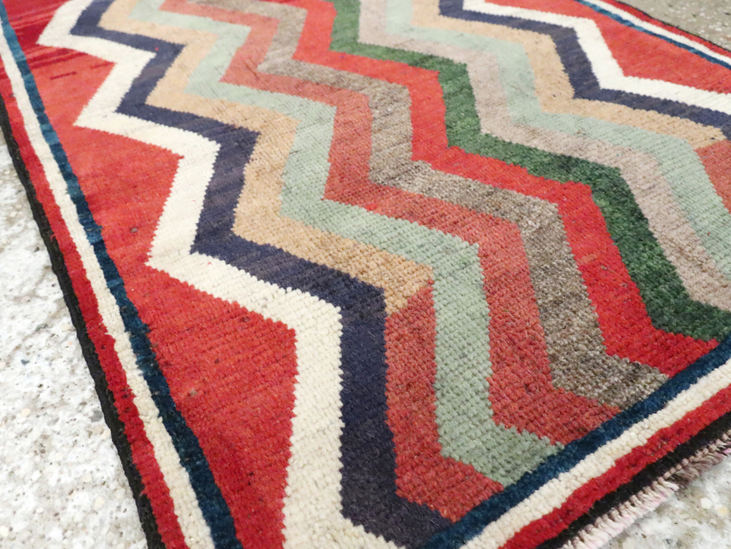 Vintage Persian Gabbeh Throw Rug, No.28083 - Gss