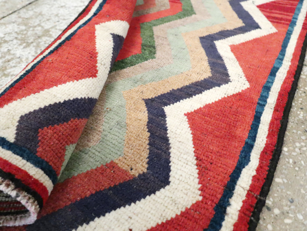 Vintage Persian Gabbeh Throw Rug, No.28083 - Gss