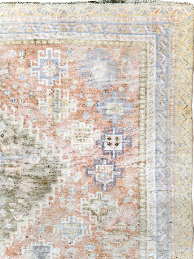 Vintage Persian Cotton Shiraz Accent Rug, No.28086 - Gss