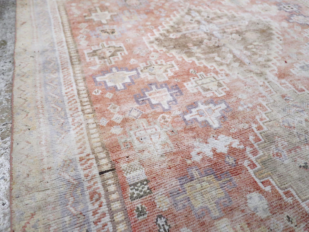 Vintage Persian Cotton Shiraz Accent Rug, No.28086 - Gss