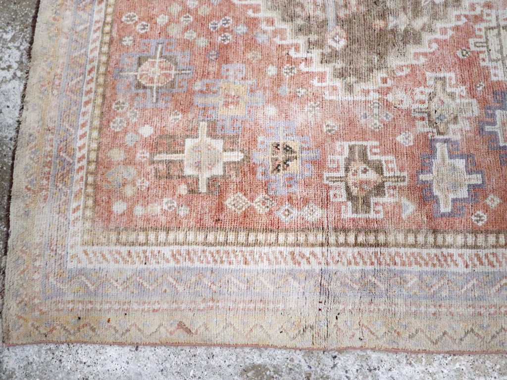 Vintage Persian Cotton Shiraz Accent Rug, No.28086 - Gss