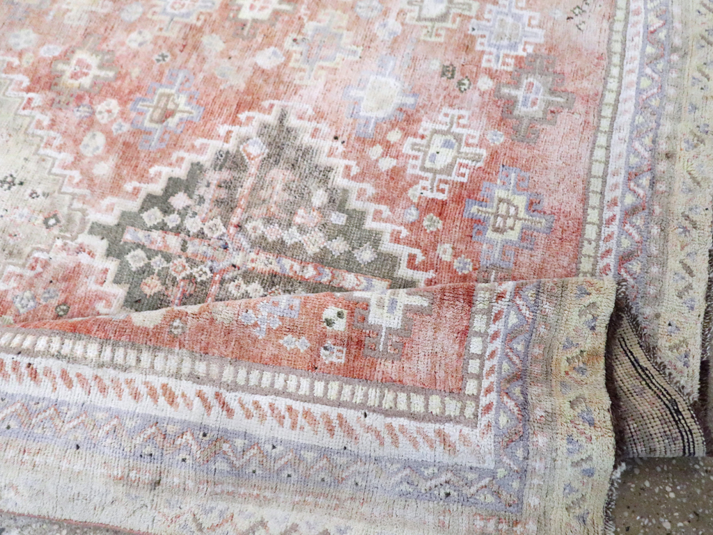 Vintage Persian Cotton Shiraz Accent Rug, No.28086 - Gss