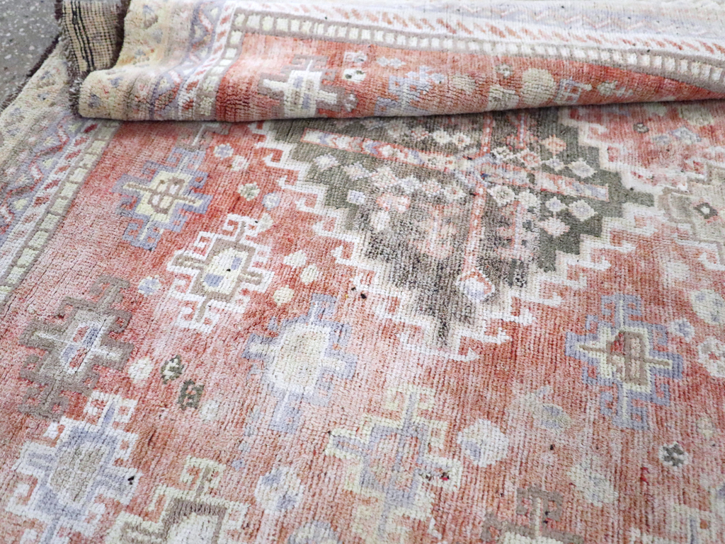 Vintage Persian Cotton Shiraz Accent Rug, No.28086 - Gss