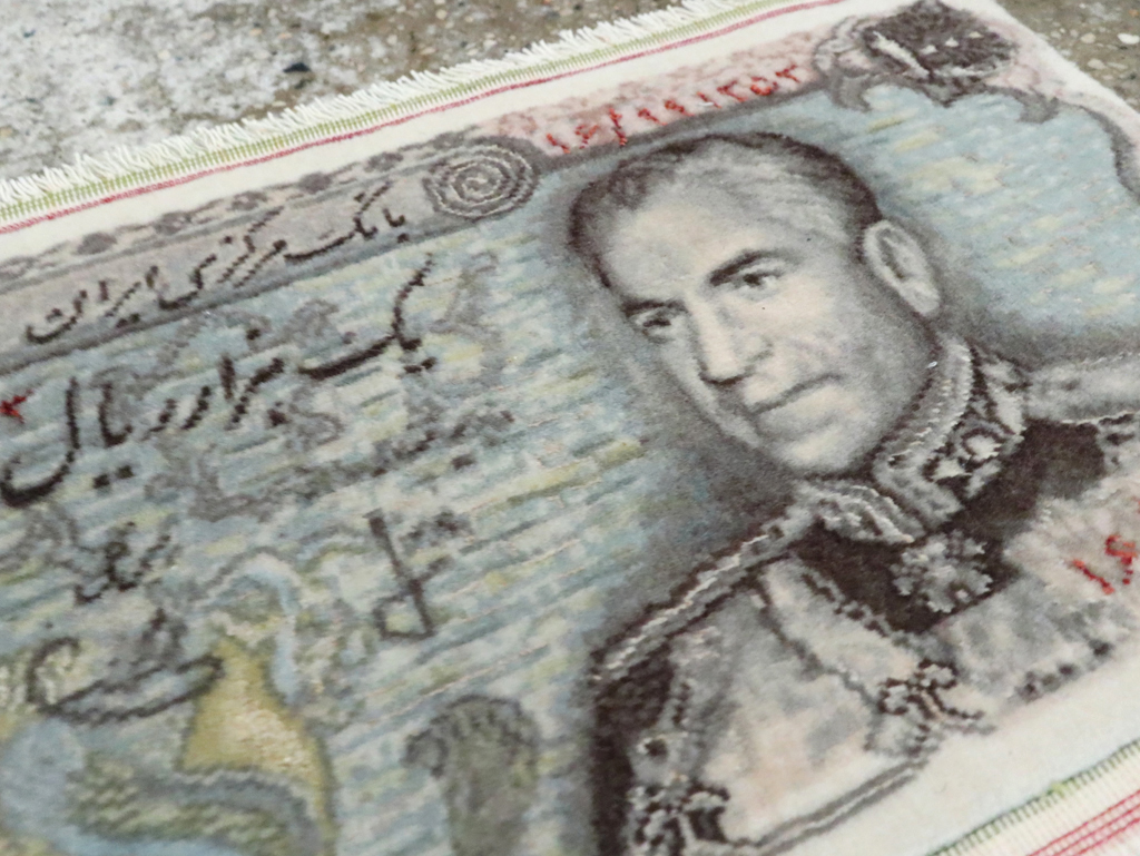 Vintage Persian Tabriz Pictorial Rug, No.28090 - Gss