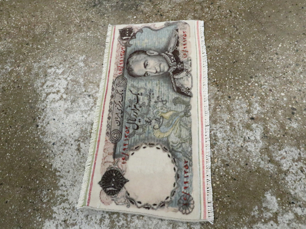 Vintage Persian Tabriz Pictorial Rug, No.28090 - Gss