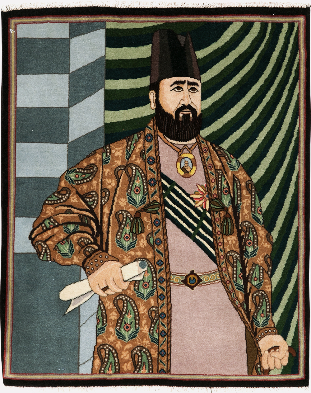 Vintage Persian Tabriz Pictorial Rug (Pair: 1 of 2), No.28093 - Gss