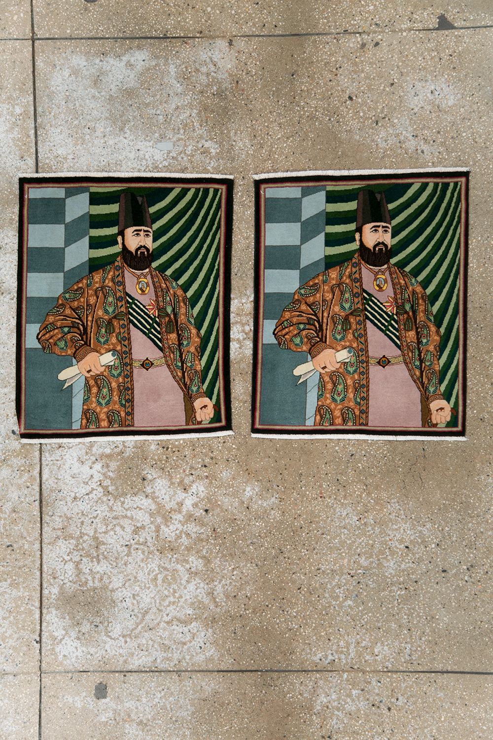 Vintage Persian Tabriz Pictorial Rug (Pair: 1 of 2), No.28093 - Gss
