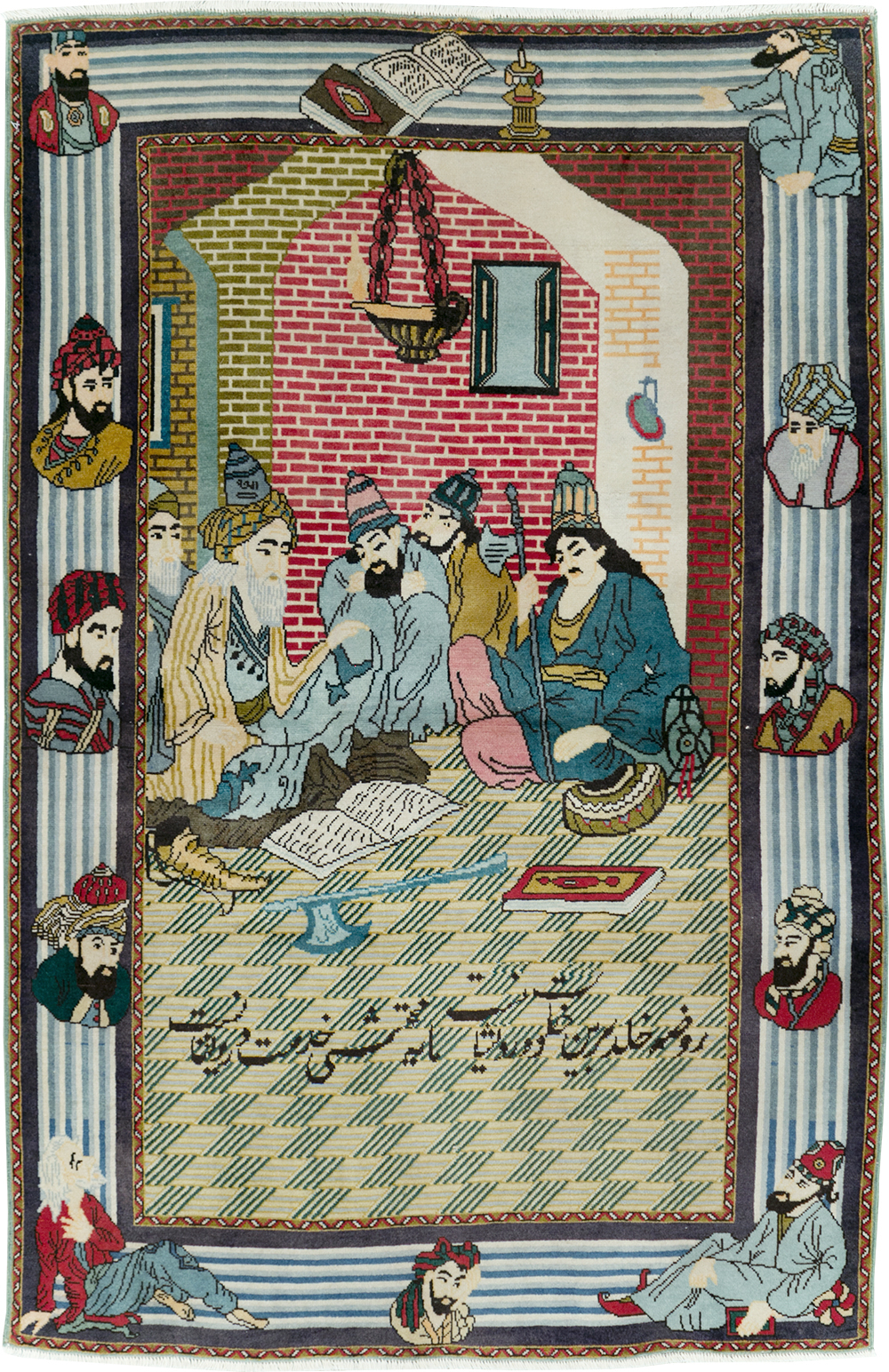 Vintage Persian Tabriz Rug, No.28095 - Gss