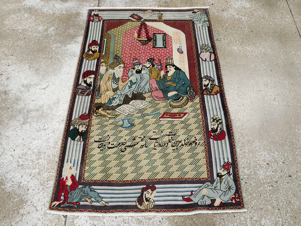 Vintage Persian Tabriz Rug, No.28095 - Gss