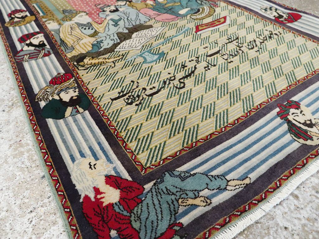 Vintage Persian Tabriz Rug, No.28095 - Gss
