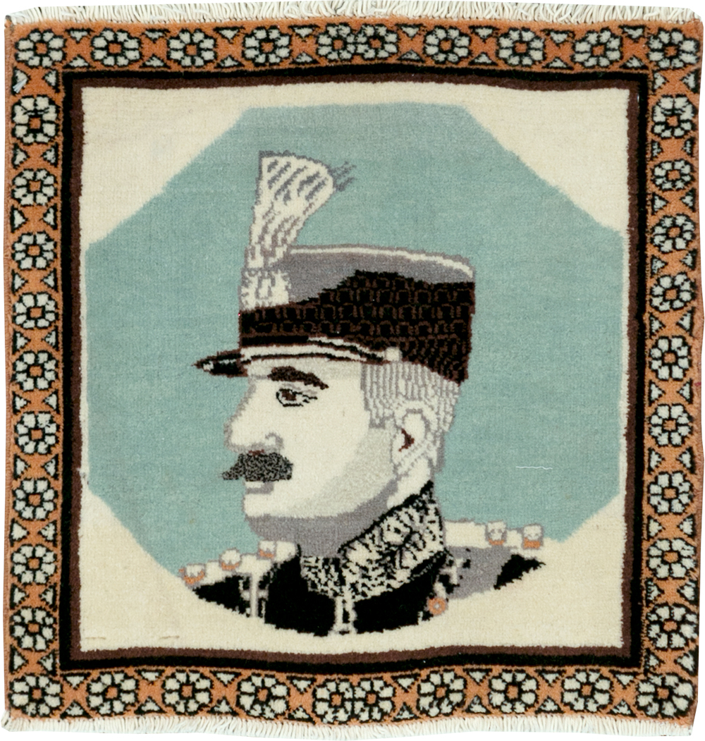 Vintage Persian Tabriz Pictorial Rug, No.28097 - Gss