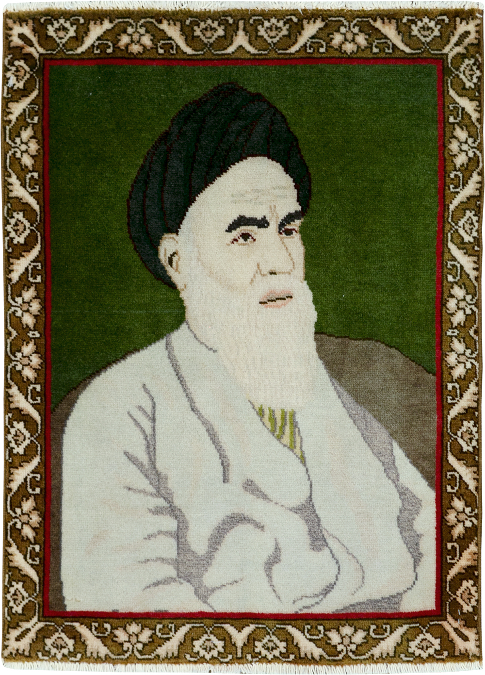 Vintage Persian Tabriz Pictorial Rug, No.28100 - Gss